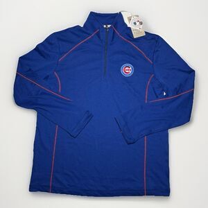 Chicago Cubs Pullover  Women’s Blue Tommy Bahama Island Zone 1/2 Zip Long Sleeve